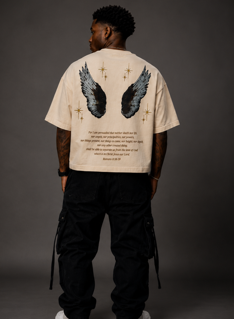 Nothing Can Separate Us Cropped Oversized Tee
